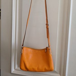 Coach Flat Cross-Body Purse Orange